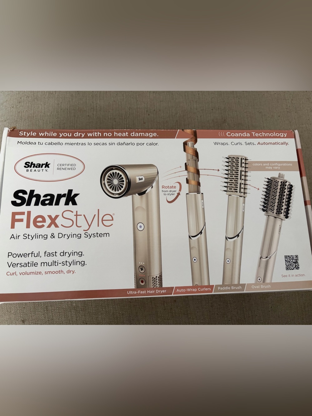 SHARK flexstyle air styling and drying system in stone